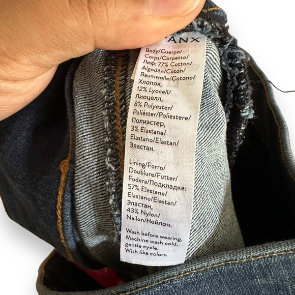 Spanx Blue Denim Distressed Skinny Jean Leggings
Stretch Size Medium High Rise - Picture 11 of 13